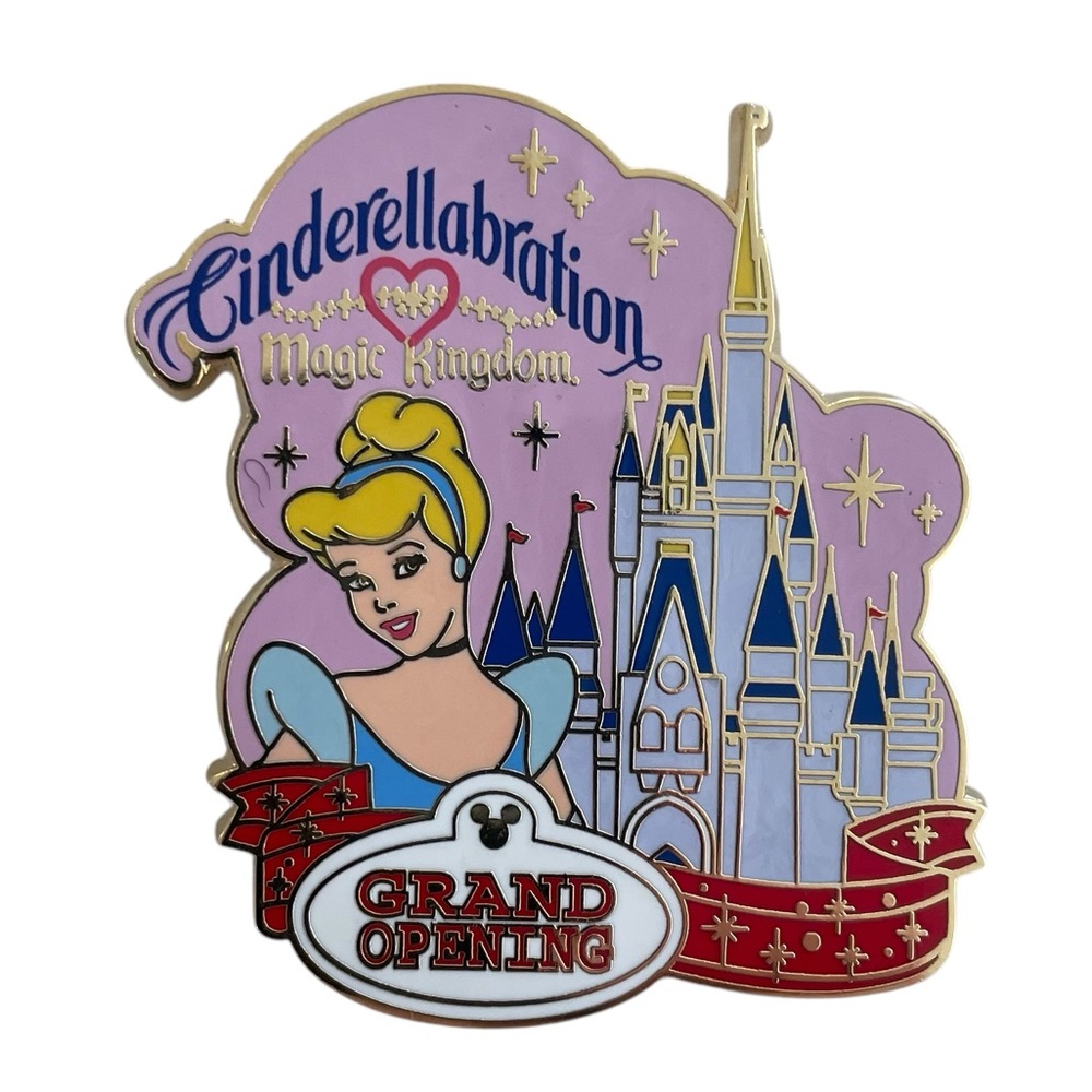 Disney Pins Cinderellabration Magic Kingdom Grand Opening Hidden Mickey EUC - Picture 3 of 9